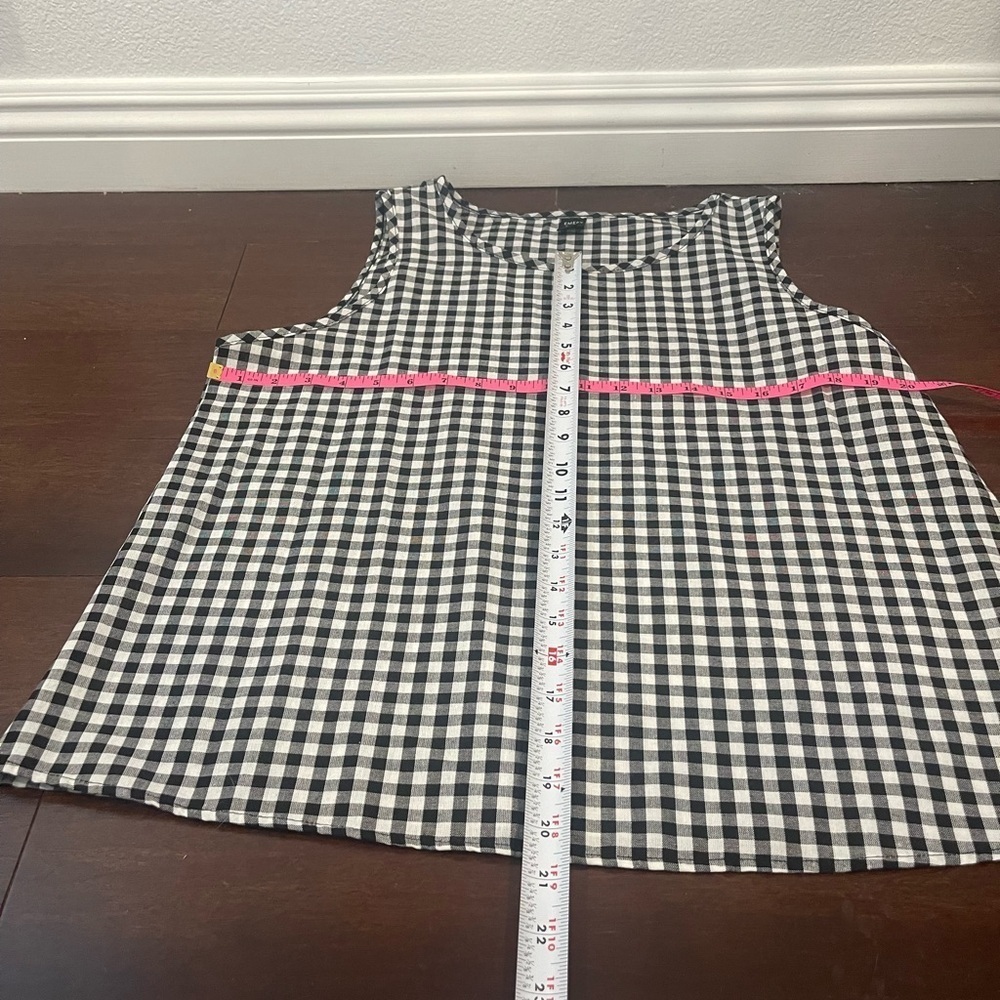 nwot emery rose shein Black and White gingham Sleeveless Top and Shorts Set - Picture 7 of 8